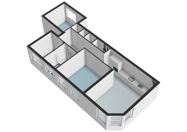 Floor plan - Adriaan van Bergenstraat 2-3, 1056 JW Amsterdam 